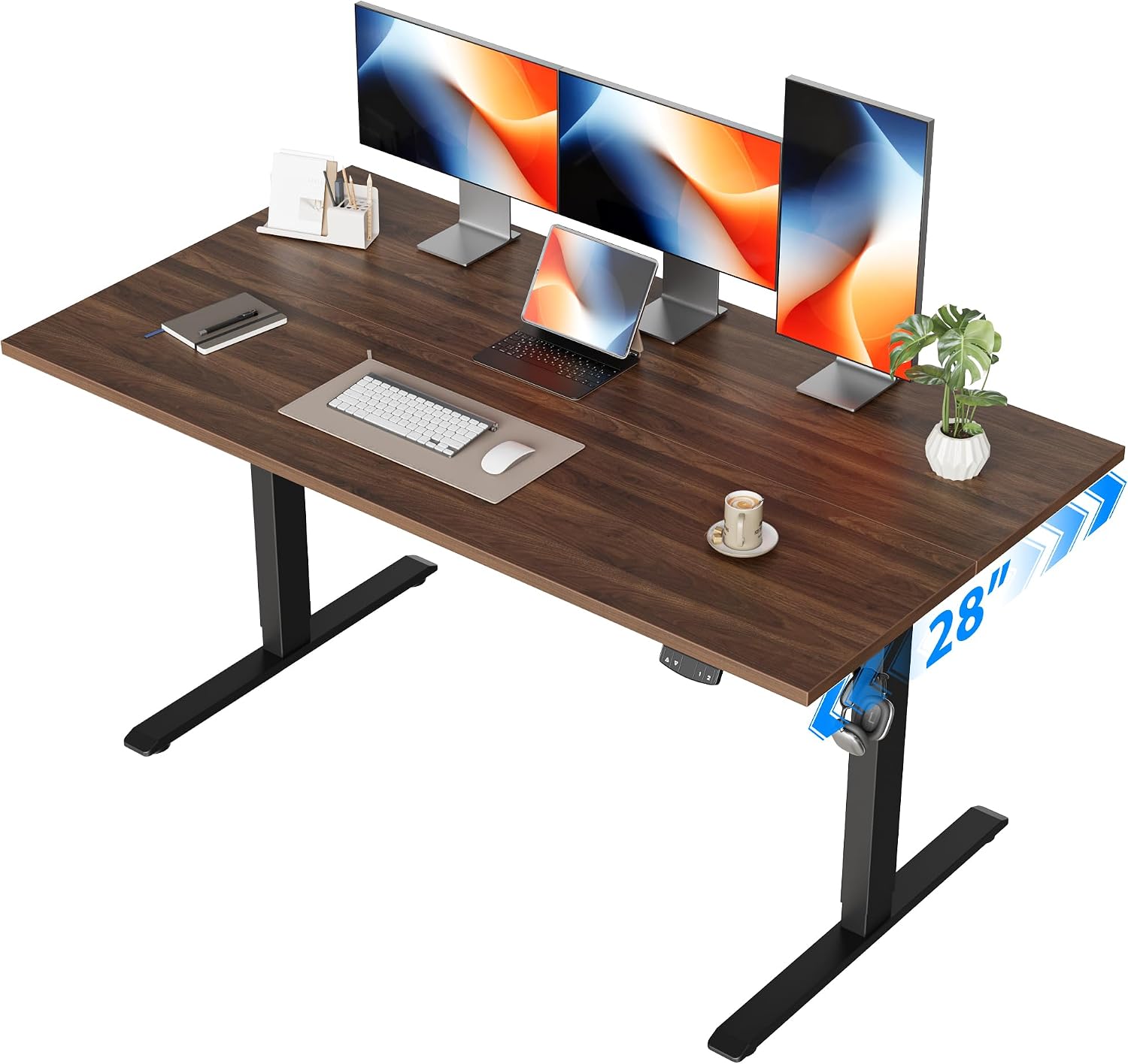 Home Office Work Table - Elektrisch sta-bureau, 55 x 28 inch