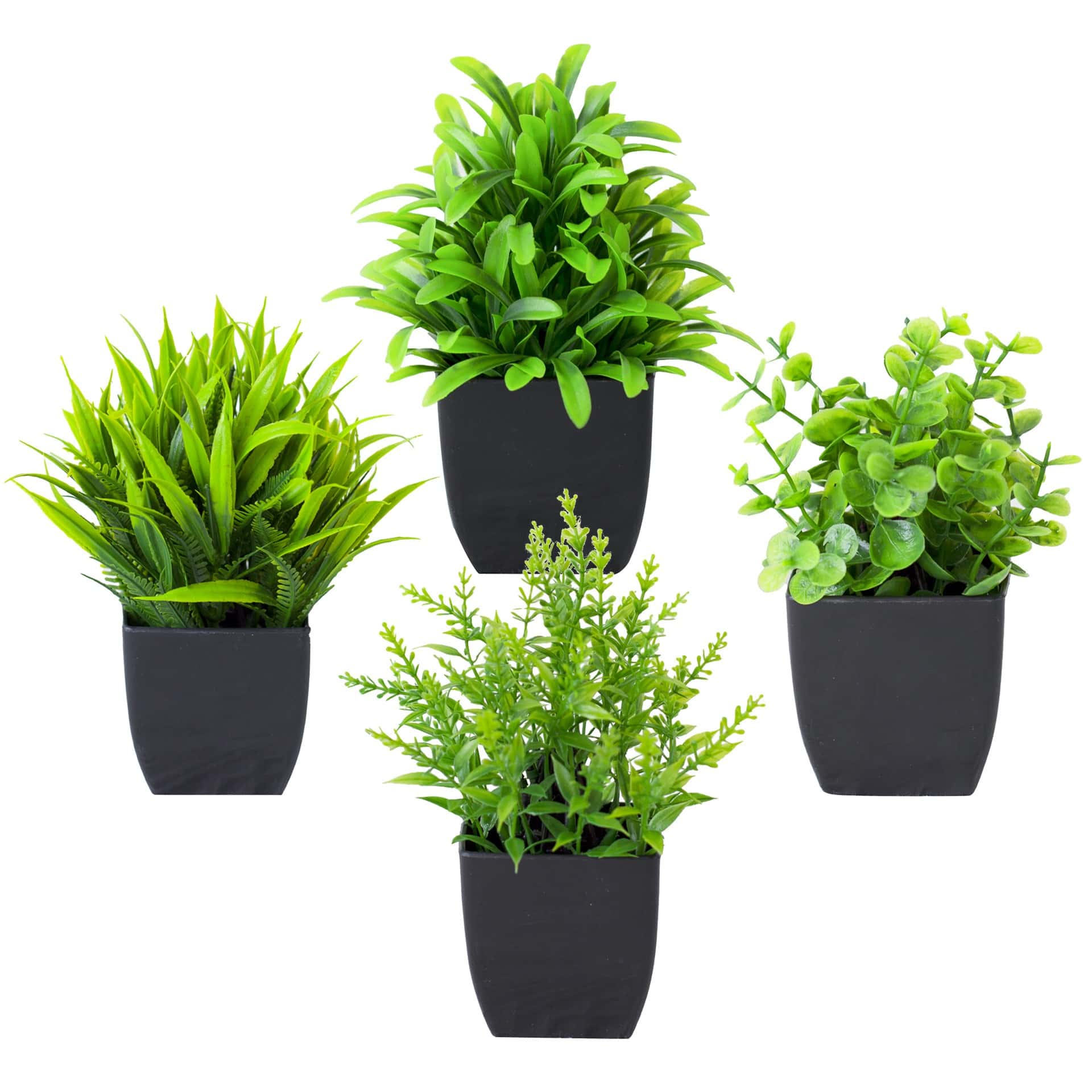 Home Office Layout - 1 stuk realistische mini-eucalyptus potplant met
