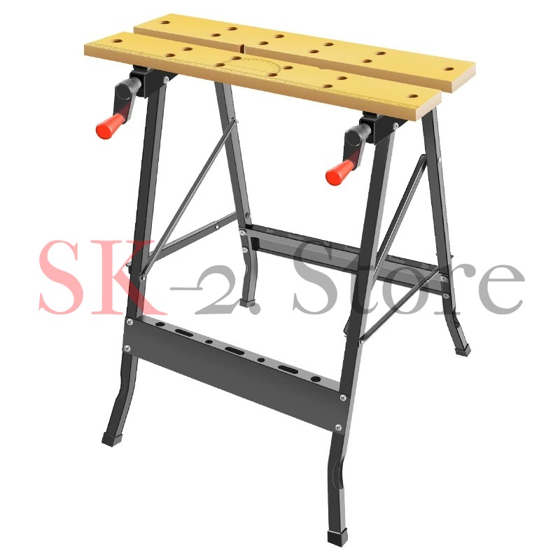 Home Office Work Table - Multi-verstelbare werkbank voor houtbewerking, hardhouten werkbank