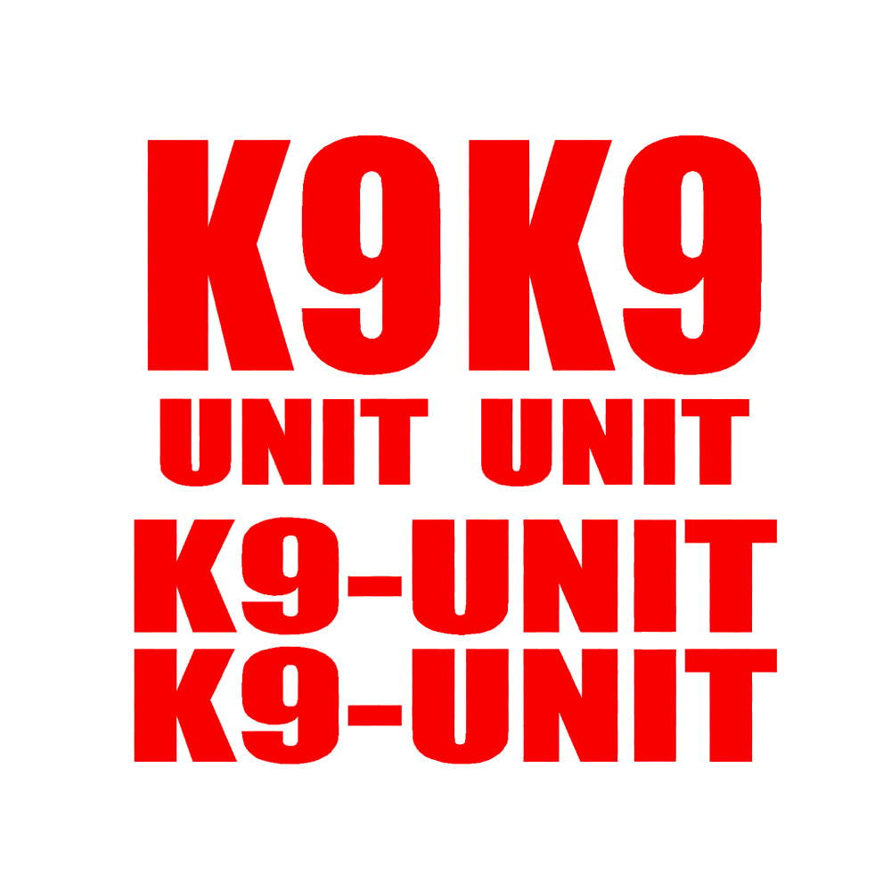 Home Office Logo - 4 stuks voor K-9 K9 UNIT