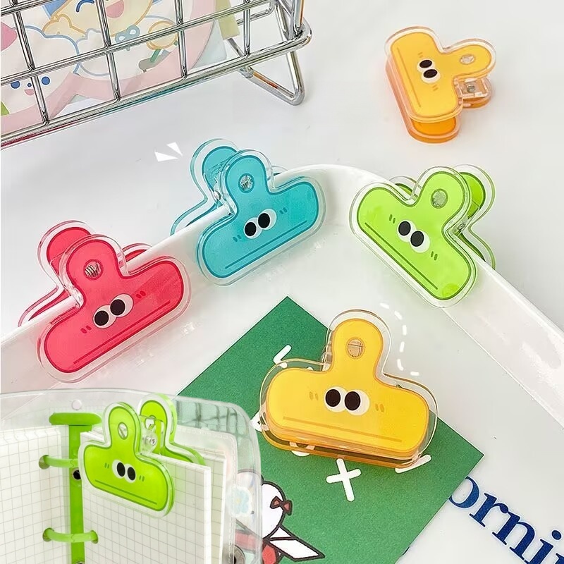 Document Holder Stand - Acryl papierklemmen, losbladige ringband, kleurrijke documentklemmen