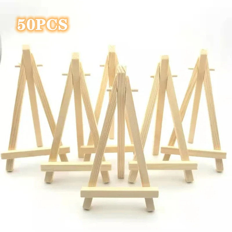 Document Holder Stand - 50/10 stks Hout Mini Schildersezel Frame