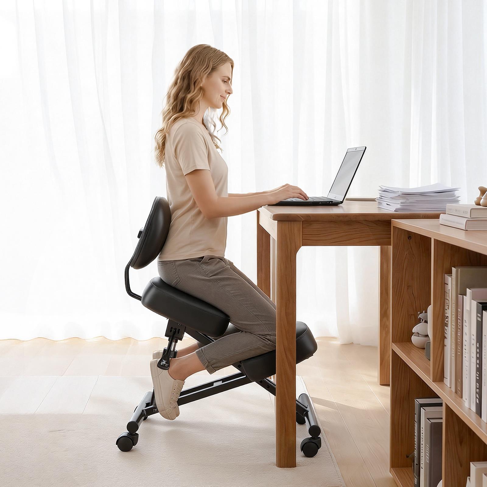 Ergonomische knielstoel met ru - Ergonomic Office Chair recensie en prijs