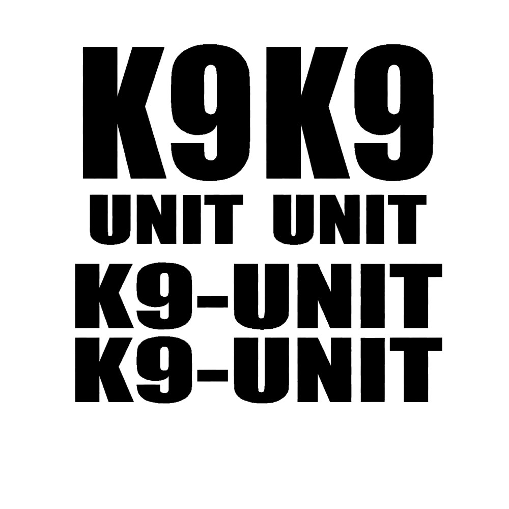 4 stuks voor K-9 K9 UNIT DECAL - Home Office Logo recensie en prijs