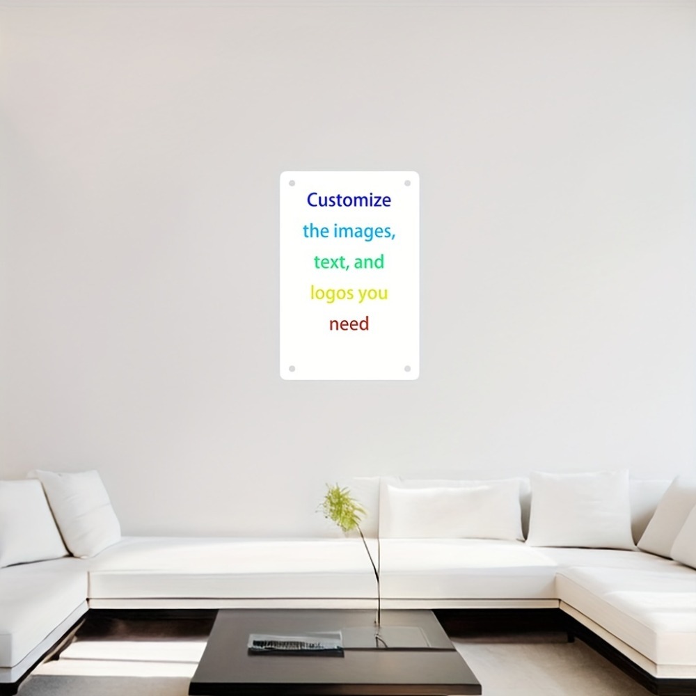 Aangepaste metalen bord van 8x - Home Office Logo recensie en prijs
