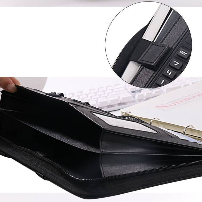 1Pc A4 PU lederen map met rits - Document Scanner Portable recensie en prijs