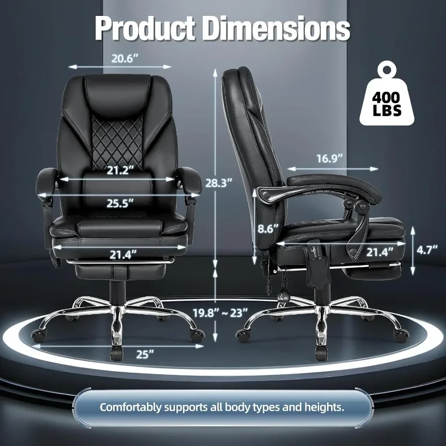 Massage-functie, verwarmde bur - Ergonomic Office Chair recensie en prijs